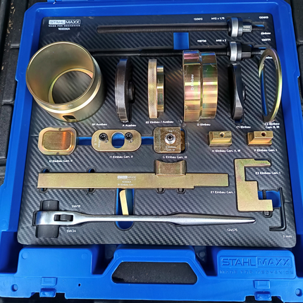 Speziaal gereedschap voor VAG motorsteunlager / subframe, voor aluminium- en stalen frames, generatie I, II, III.