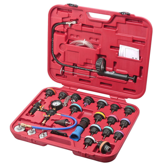 JTC 4842A Radiateur Druktestset 28-delig - Koelsysteem Tester met Manometer en Adapters