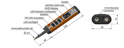ExaPen Rotkee multifunctionele autotester met ingebouwde diagnostische voeding