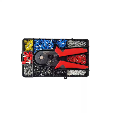 Krimptang voor adereindhulzen 0,25 – 10 mm² Met assortiment 0,5 – 10 mm²