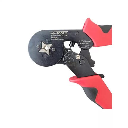 Krimptang voor adereindhulzen 0,25 – 10 mm² Met assortiment 0,5 – 10 mm²