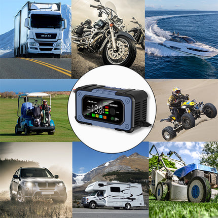 52486 QOLTEC automatische microprocessor acculader – 7A, 12V, 4 laadmodi