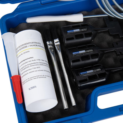 Schuifdak & Panoramadak Onderhoudsset voor BMW & VAG - 10-delig - incl. Reinigingsadapters en Smeerpasta