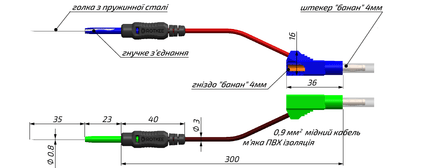 SP-flexpin-M Rotkee sondes met flexibele naald